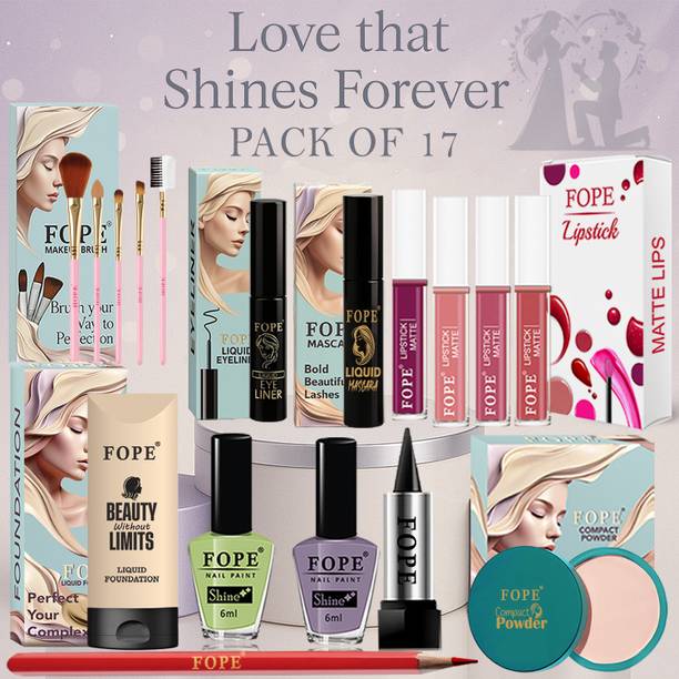 FOPE Makeup Kit Waterproof for Women bridal glow waterproof wedding makeup kit