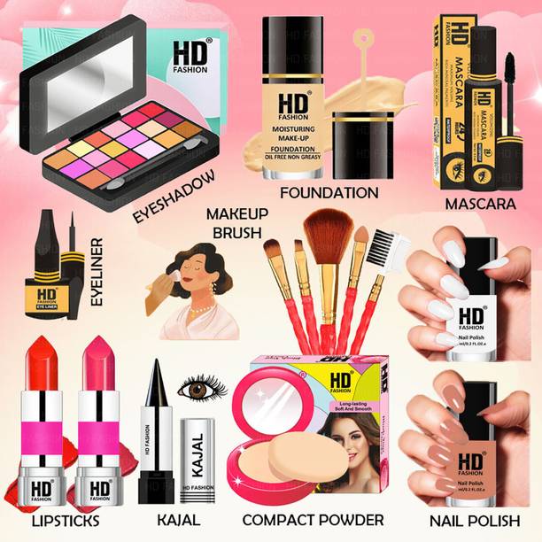 HD Fashion Makeup Kit Combo Full Set for Women-All Essentials Beauty Gift set for Girls 507
