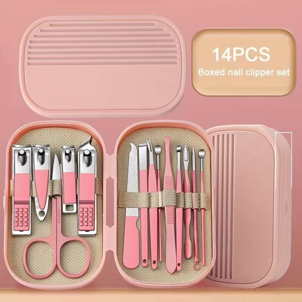 Reyansh Enterprise 14 IN 1 PINK NAIL MANICURE NAIL CUTTER
