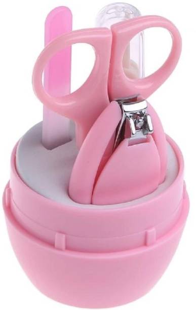 Shopeleven New Born Babies, Infant and Toddler Grooming Kit with Scissors Set of 1 (Pink)