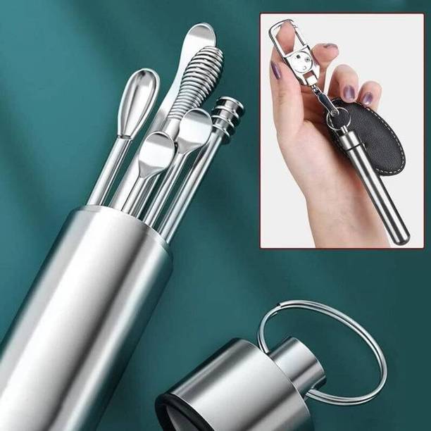 HAKEX 6-in-1 Ear Wax Cleaner -Resuable Ear Cleaning Tools - Ear Pick Tool Kit