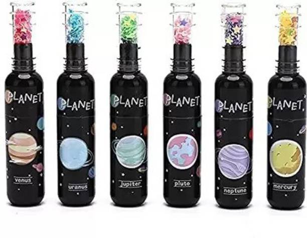 Netigems HighLighter Pen| Space Theme Pack of 6 |Chisel Tip Fine Grip Marker Pen |