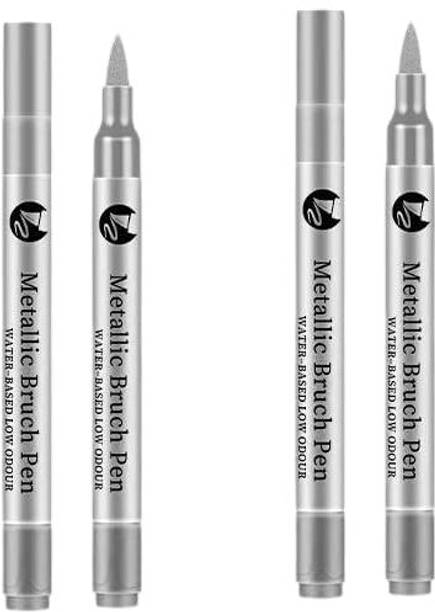 ARTISTERY Metallic Brush Pen for Drawing Designing Decoration Craftwork