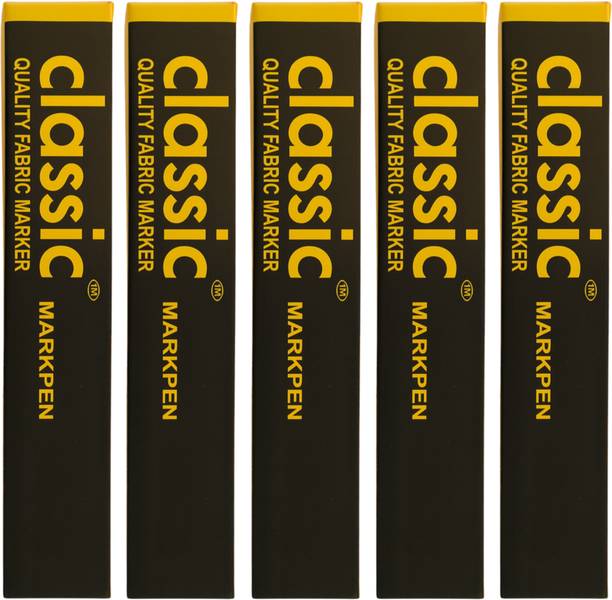OUTIL Yellow Fabric Marker Pen Permanent Ink for Textile, Cloth, Tyre