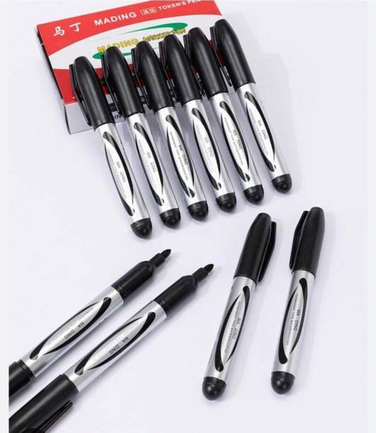 bazaar permanent markers oil based large capacity multi surface use pack 10