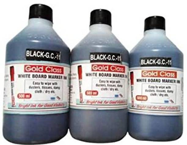 GoldClass Gold Class White Board Marker Ink (Pack of 3) 500 ml Marker Refill