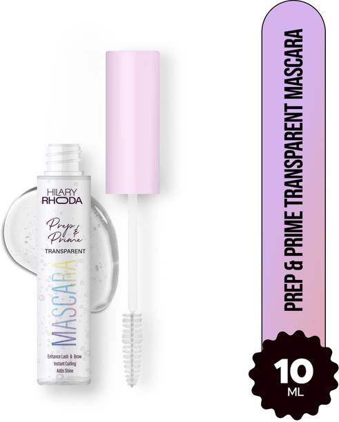 Hilary Rhoda Prep & Prime Transparent Mascara | Glossy & Shiny | Enhances Lash & Curls - 10 ml