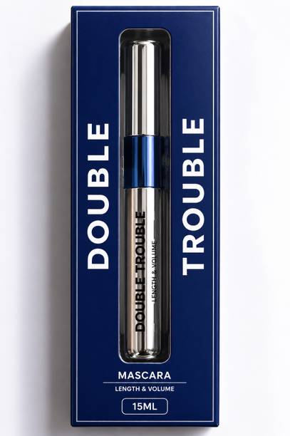 alku Double Trouble Length & Volume Mascara 15ml | Waterproof, Smudge Proof 15 ml