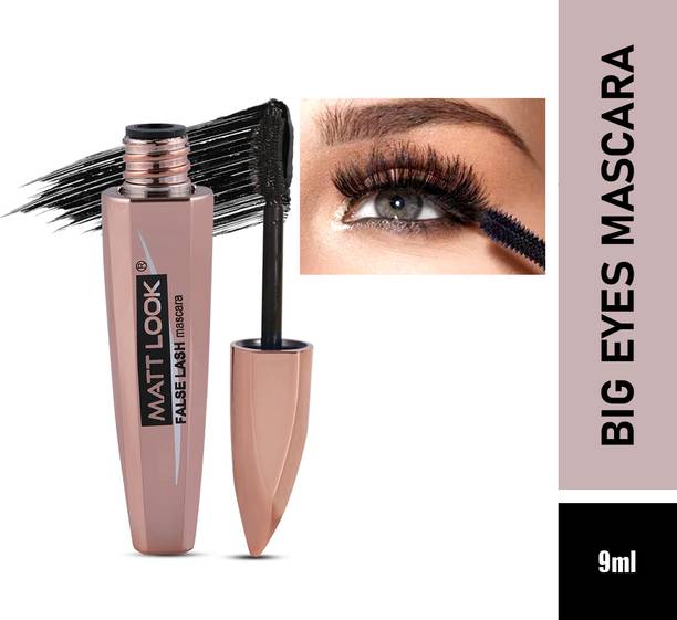 MATTLOOK Eye Makeup Curl & Volume Waterproof False Lash Mascara, Black (12ml) 12 ml