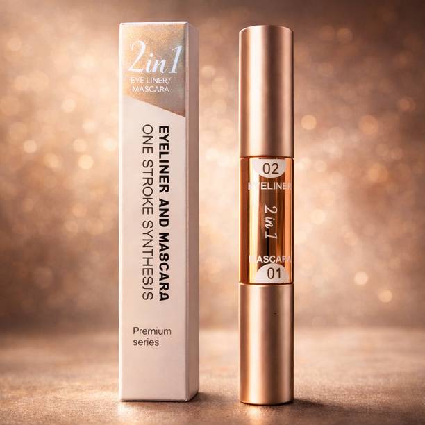 GTC Glamora 2in1 Mascara Eyeliner | Waterproof, Smudge-Proof, Long-Lasting Eye Makeup CAT-2 11 ml