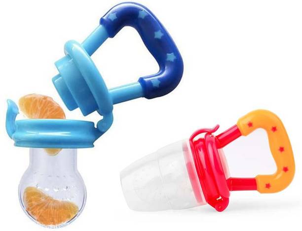 ERcial Store BPA Free Baby Food and Fruit Nibbler with Extra Mesh, Soft Pacifier/Feeder Silicone Masher