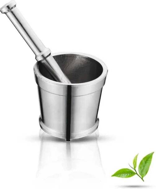 जेनसन्स Steel masher high Quality Kitchen Khalbatta Okhli Masher Imam Dasta/Ohkli Musal/ मैशर