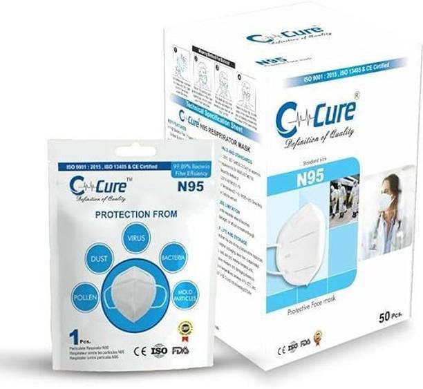 C-Cure N95 Head Loop Face Mask For Unisex |Washable Mask Anti Air Pollution | Protective Face Mask Reusable
