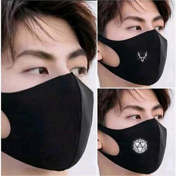 Jigyaasaa SCUBA MASK BLACK 003 Cloth Mask