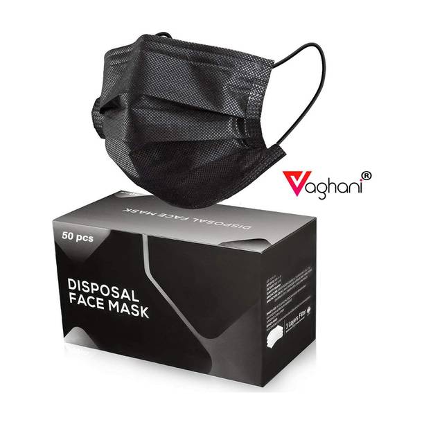Vaghani 3 Ply Surgical CE-2022 Premium Quality 50 Pcs Surgical Mask With Melt Blown Fabric Layer