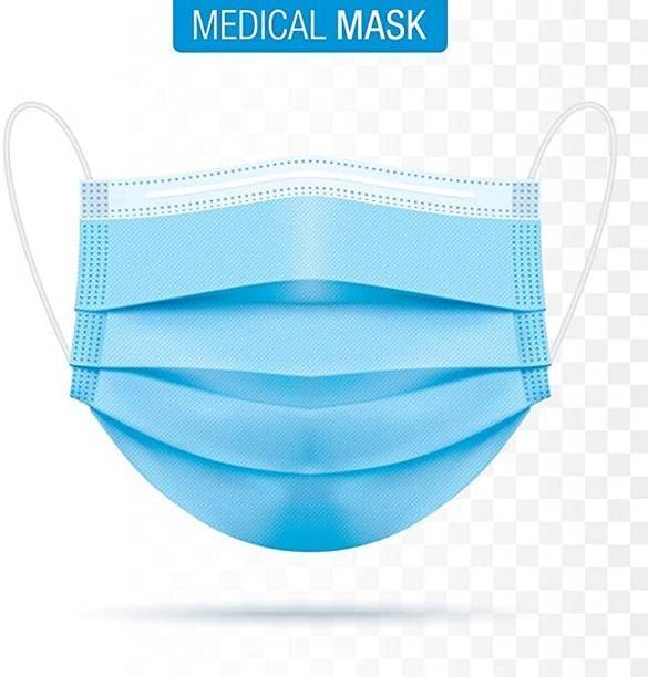 The Divine Exports Surgical 3ply Mask(Disposable Mask) . Surgical Mask With Melt Blown Fabric Layer