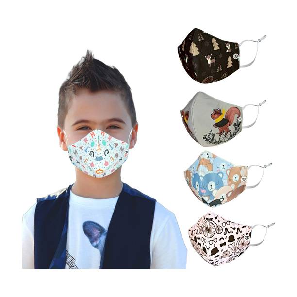 SUBHUSHA SUPER SAFETY 3 Layer Cotton Digital printed kids mask combo pack Reusable Washable Breathable Skin Friendly Soft Cotton Fabric Face Mask with Adjustable Ear loops for Boys Girls Children Babies (Anti Pollution Mask , Anti Viral Mask , Anti Bacterial Mask ) (School Mask , Outdoor Mask , Kids Party Mask) (Child Mask , Kids Mask 3 years, Kids Mask 4 years , kids Mask 5 years , kids mask 6 years , kids mask 7 years , kids mask 8 years , kids mask 9 years , kids mask 10 years up to 14 yrs ) DP-01 Digital Print Reusable, Washable Cloth Mask