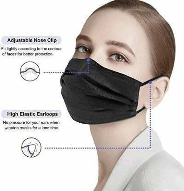 STYLERA 100 Pcs. Surgical 3 Ply Mask Surgical Mask With Melt Blown Fabric Layer