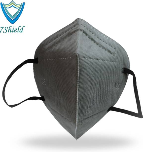 7SHIELD Grey N95 Medical Mask High-Performance Healthcare and Personal Use 5-Ply Grey N-95 Washable, Reusable, Water Resistant