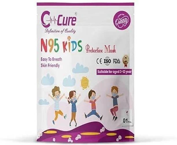 C-Cure N95 Mask For Kids, For 3 to 12 Yrs Children Washable, Reusable CN95KFM-05 Washable, Reusable