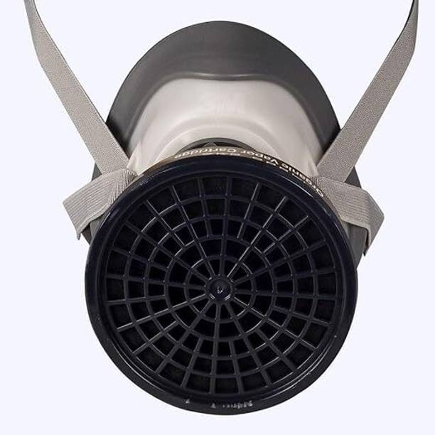 3M 3M 1200 Single Half Facepiece + OV Single Cartridge Combo ,Industrial Grade Protection from Gas, Dust, Fumes | BIS & KMOEL approved