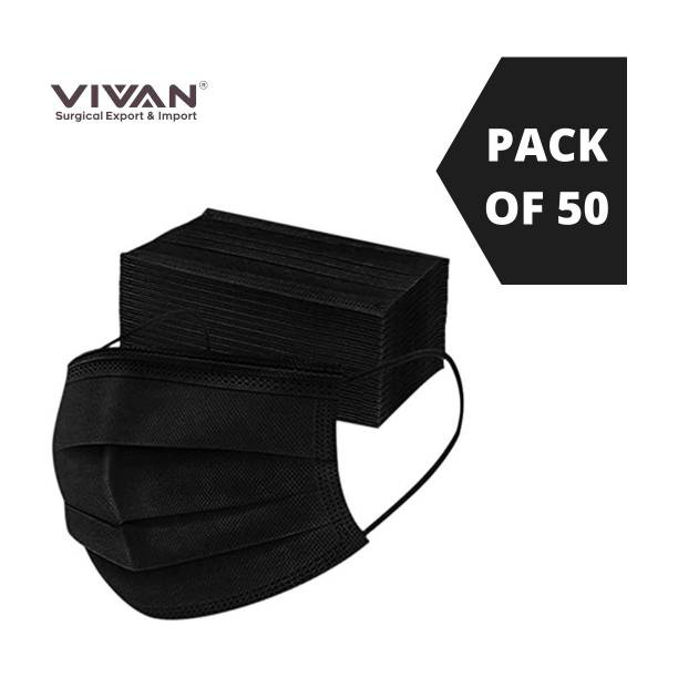 vivan surgical export and import PREMIUM BLACK 3PLY MASK BLACK 3PLY MASK 3 Ply Protective Face Mask, BFE >95% & PFE >90%,ISI,BIS,CE & ISO 9001:2015 Certified, Tested by SITRA, Complies to ISI Level 2 & EN14683 Type IIR, Premium Mask For Men and Women (UNISEX) 3 Ply Surgical Disposable Face Mask With Thick Melt Blown (SMMS) Filter, Anti-Pollution, Anti-Virus, Anti-Bacteria Mask with Nose Clip, Comfortable ULTRASONIC STICHED Earloops, and Skin Friendly, BSPFM Water Resistant Surgical Mask With Melt Blown Fabric Layer (BlACK, Free Size, , 3 Ply) Surgical Mask With Melt Blown Fabric Layer (BlACK, Free Size, , 3 Ply) Water Resistant Surgical Mask With Melt Blown Fabric Layer Surgical Mask With Melt Blown Fabric Layer Surgical Mask With Melt Blown Fabric Layer Water Resistant Surgical Mask With Melt Blown Fabric Layer Surgical Mask With Melt Blown Fabric Layer