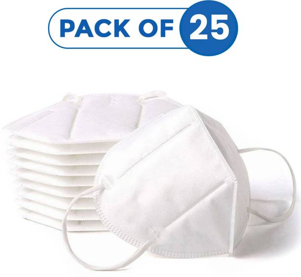 C-Cure N95 Mask 5-Layer Melt Blown Filter Breathable Anti-Dust Respirator Face Mask Adjustable Nose Pin | Advance Filter Layer Non-Reusable