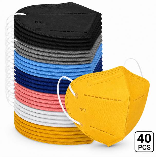 The Divine Exports N95 Face Mask for Dust, Pollution & Daily Protection N95 Mask Multicolor Reusable, Washable