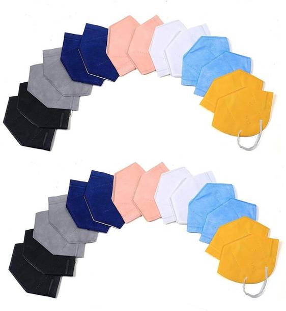 The Divine Exports N95 Face Mask for Dust, Pollution & Daily Protection N95_50pcs Reusable, Washable