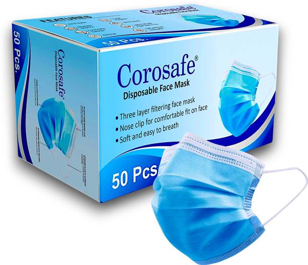 Corosafe Mask with Nose clip Masks for men Masks for women Anti-Pollution Masks Surgical Mask With Melt Blown Fabric Layer