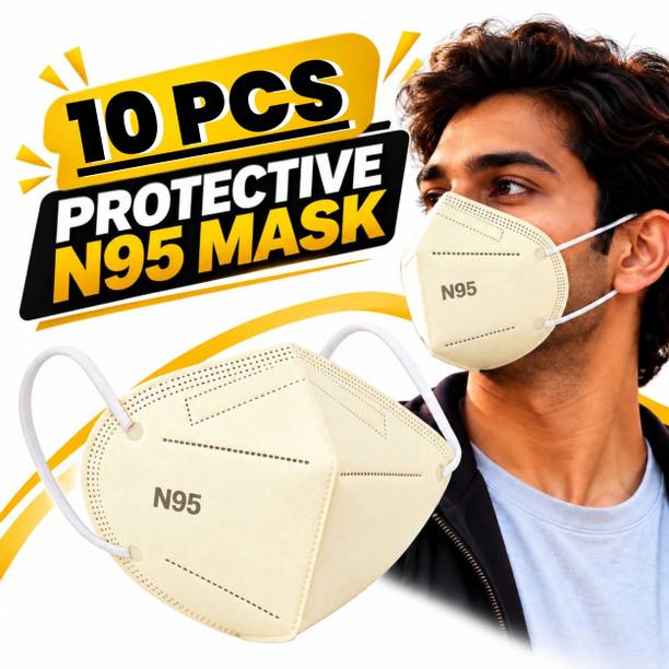 tick mark N95 Protective Face Mask for Adults, Respirator Mask for Men and Women, Suitable for Daily Wear, Commuting, Shopping, Office and Travel Washable, Reusable, Water Resistant