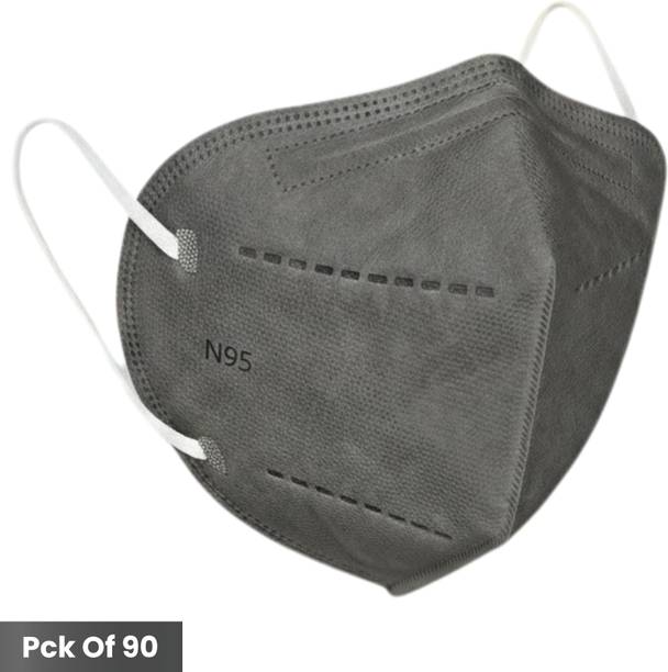 The Divine Exports N95 Face Mask N95_Grey_var90 Reusable, Washable