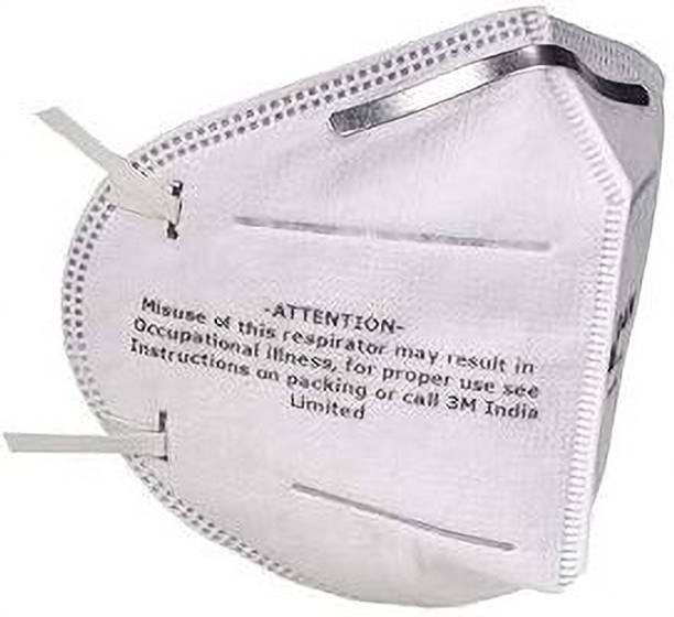 3M 3M 9004IN Anti-Pollution Dust Mask | FFP1 BIS Certified | Foldable Respirator | PM2.5, Dust , Mist & Virus Protection Cloth Mask