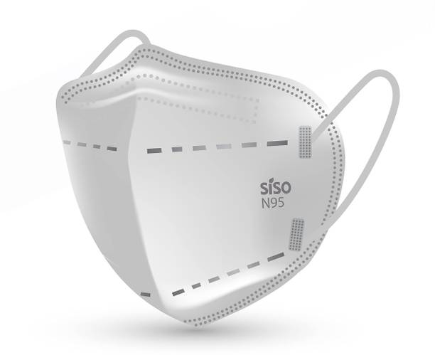 SISO N95 5 Layer Face Mask FFP2 (Pack of 50) - ISI Mark/BIS Certified