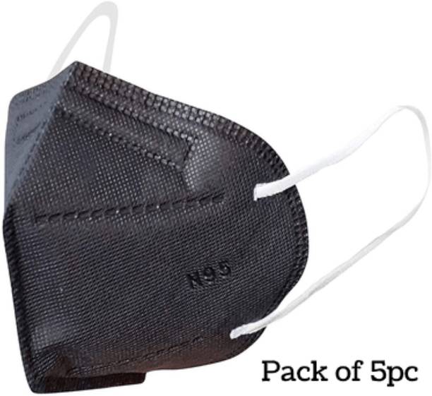 7SHIELD Black N95 Medical Mask High-Performance Healthcare and Personal Use 5-Ply Black N-95 Reusable, Washable, Water Resistant