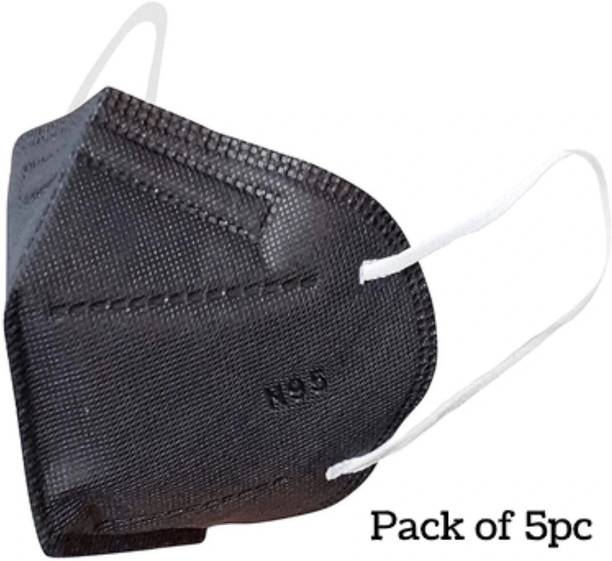 7SHIELD Black N95 Medical Mask High-Performance Healthcare and Personal Use 5-Ply Black N-95 Reusable, Washable, Water Resistant