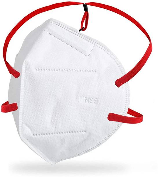 C-Cure N95 Reusable Face Mask with Head loop for Men & Women - (Pack of 5) (Pack of 5) Reusable