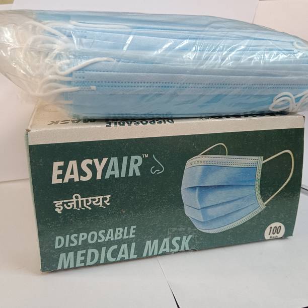 easyair Disposable Medical Surgical Half Face Mask FACE MASK 1*100 Cloth Mask With Melt Blown Fabric Layer