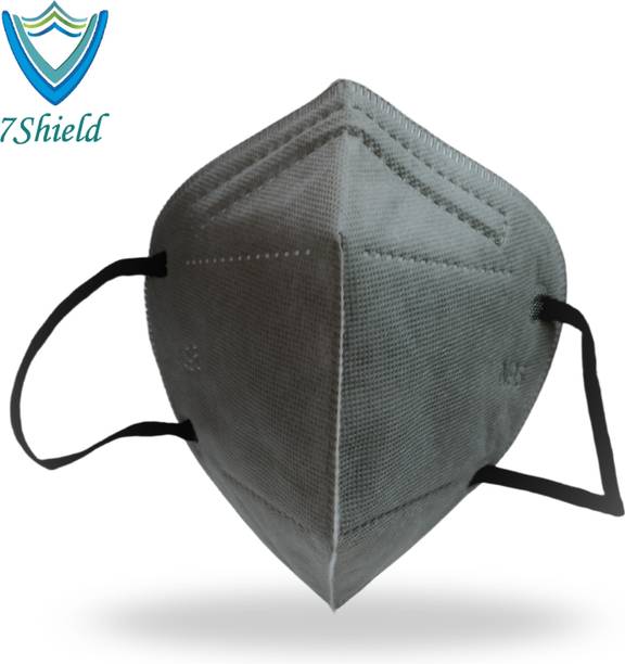 7SHIELD Grey N95 Medical Mask Breathable, Healthcare and Personal Use 5-Ply Grey N-95 Washable, Reusable, Water Resistant