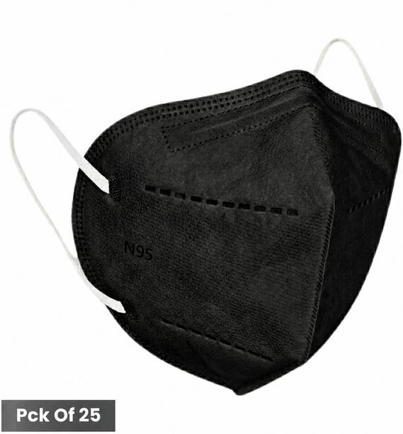 The Divine Exports N95 Mask N95_Black_var25 Washable, Reusable