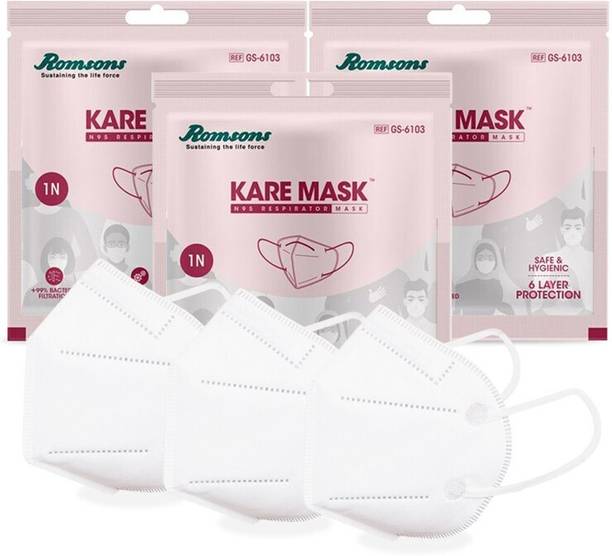 Romsons Kare Mask Pack of 3