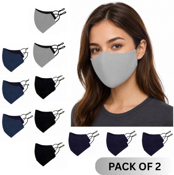 Grape 4 Layer Anti Pollution Prmium Mask 4 Layer Anti Pollution Mask 6 Pcs Super Breathable Cloth Cotton Premium Mask Reusable, Washable Cloth Mask With Melt Blown Fabric Layer