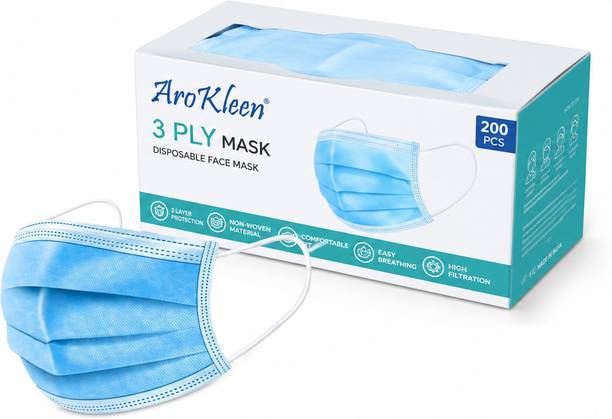 ARO KLEEN 3 Ply Polluation Mask Non-Reusable Surgical Mask