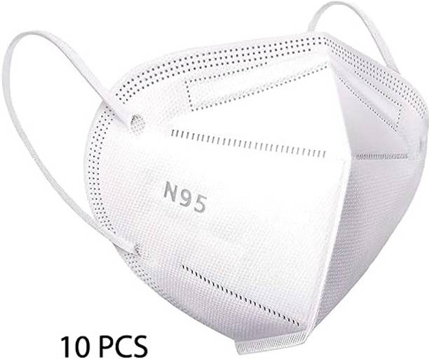 Vaghani N95/KN95 Reusable 5 Layer mask for Men ,Women(White, Free Size, 5-Pcs) Reusable, Washable Surgical Mask With Melt Blown Fabric Layer