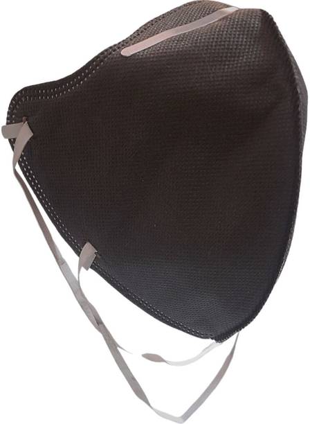 7SHIELD Premium Breathable Black N95 Mask with Adjustable Head Loop For Medical,Hospital, Personal Use and Washable, Reusable, Water Resistant