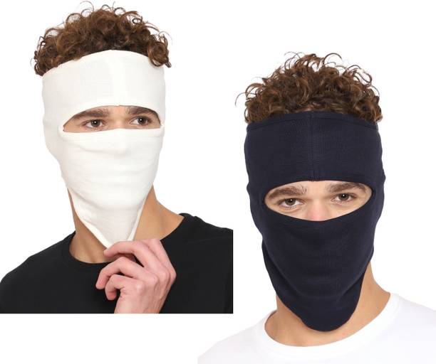 गजराज नीला, सफेद बाइक फेस मास्क पुरुष और महिला के लिए