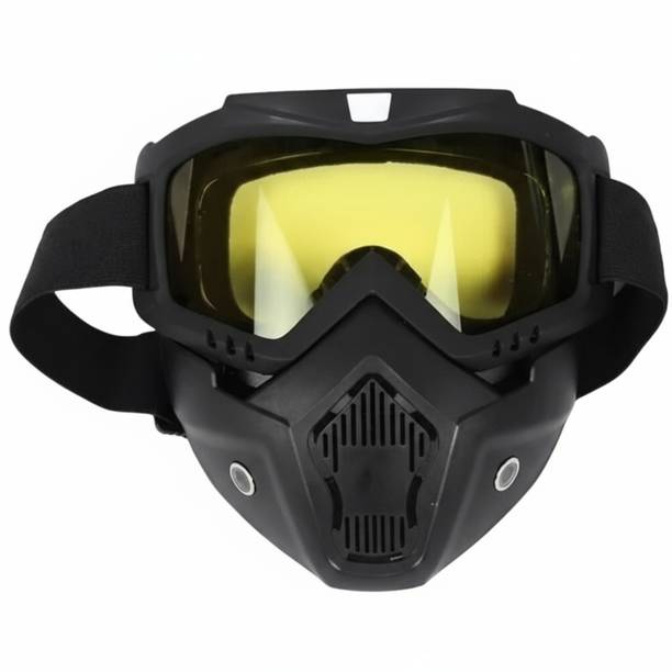 VIYORA Night Vision Detachable Goggles Mask, Anti-Fog UV400, Dirt Bike ATV Decorative Mask