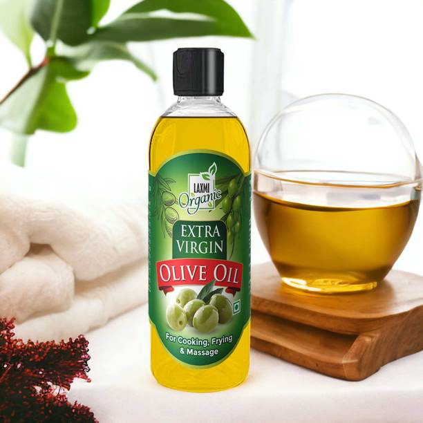 LAXMI ORGANIC Extra virgin olive oil Jaitun tail light edible & cooking body hair massage oil Olive Oil PET Bottle