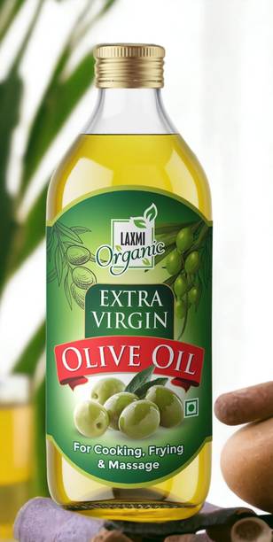 LAXMI ORGANIC Extra virgin olive oil Jaitun tail light edible & cooking body hair massage oil Olive Oil PET Bottle