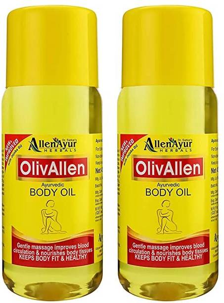 Allen Ayur Olivallen Ayurvedic Body Oil (200ml X 2)